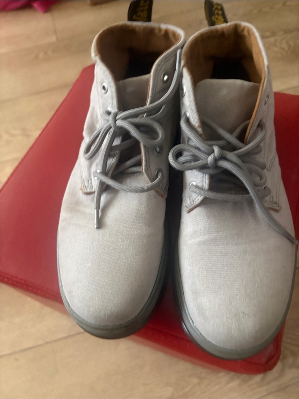 Dr martens boots gray men’s size 8